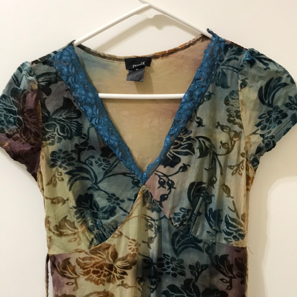 Rue 21 dressy top- velvet- size medium
